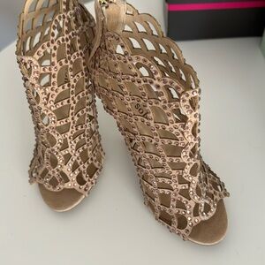 Rhinestone size 6 heels